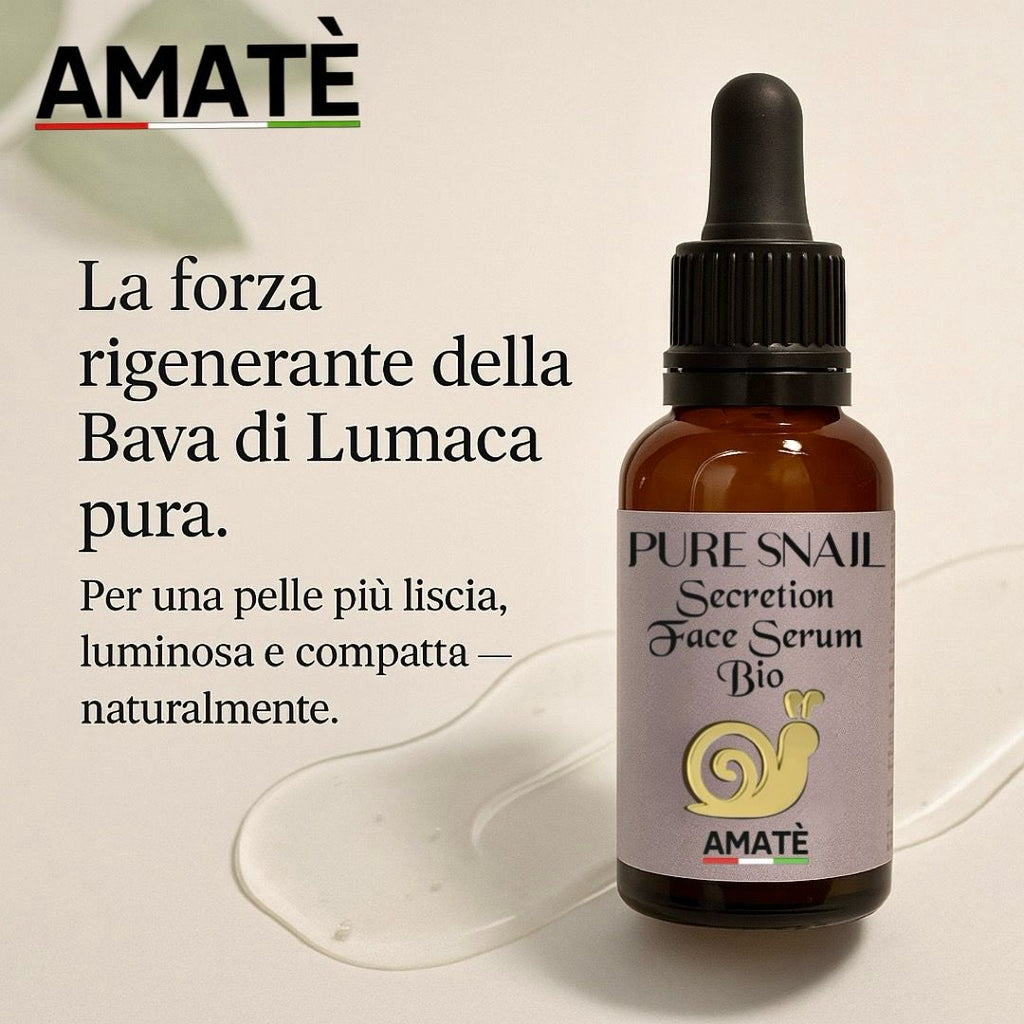 Pure Snail Secretion Face Serum Bio - Siero Viso Bio Bava di Lumaca Pura